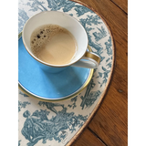 Set de table ovale Offrande à l'amour - Toile de Jouy | Fleux | 34
