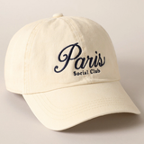 Casquette Baseball Broderie Paris Social Club - Beige | Fleux | 7