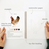 Carnet d'aquarelle - Animals | Fleux | 8