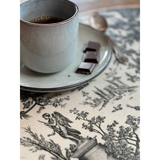 Set de table ovale Offrande à l'amour - Toile de Jouy | Fleux | 57