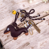 Porte-clés et bijou de sac - Chien et Clochette Brun | Fleux | 3