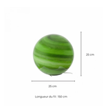Lampe à poser en verre soufflé - Astrolis Vert | Fleux | 23