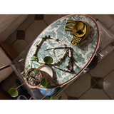 Set de table ovale Offrande à l'amour - Toile de Jouy | Fleux | 45