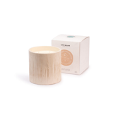 Bougie Céramique Striée Fleur d'Oranger - White | Fleux | 13