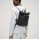 Rolltop Rucksack Mini Backpack - Black | Fleux | 3