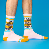 Chaussettes I Like Cats More Than People | Fleux | 15