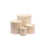 Bougie Céramique Striée Fleur d'Oranger - White | Fleux | 15