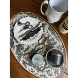 Set de table ovale Offrande à l'amour - Toile de Jouy | Fleux | 51
