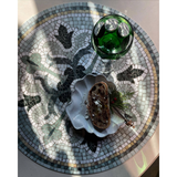 Set de table Vinyle Rond Mosaïque - Amanda | Fleux | 18