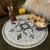 Set de table Vinyle Rond Mosaïque - Amanda | Fleux | 11