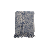 Plaid Bresso Bleu Coton recyclé | Fleux | 3