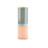 Vase Cylindre - Distortion Gris Vert & Rose pêche | Fleux | 2