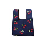 Sac Maille - Midnight Cherry Bleu Foncé M | Fleux | 5