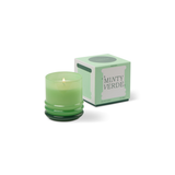Bougie Stacked Bright Green and Dark Green - Minty Verde | Fleux | 19