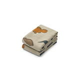 Set of 2 Lewis swaddles - Dinosaurs/Mist | Fleux | 2