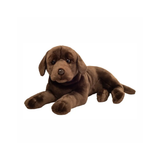 Peluche Labrador Marron Chocolat Couché | Fleux | 3