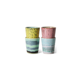 Set de 4 mugs 70s ceramics artistic | Fleux | 5