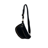 Sac Banane Cuir Suede Dion - Noir | Fleux | 3