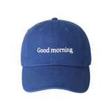 Casquette Baseball Brodée - Good Morning Bleu Royal | Fleux | 2
