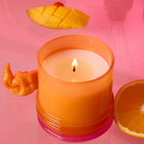 Bougie Stacked Orange and Hot Pink - Infrared Mango | Fleux | 16