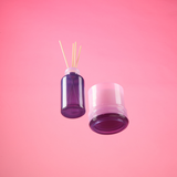 Bougie Stacked Lavender and Dark Purple - Violet Vanilla | Fleux | 14