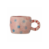 Tasse Nini en Grès - 7 cm x h 6 cm - Rose | Fleux | 3