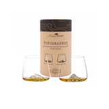 Set of 2 Everest &amp; Mont Blanc topographic glasses | Fleux | 3