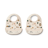 Set of 2 Tilda bibs - Farm/Sandy | Fleux | 2