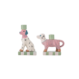 Set de 2 bougeoirs - Doglie Grès Rose | Fleux | 4