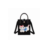 Sac bandoulière Téléphone Maille Poignées Caoutchouc - Noir | Fleux | 3