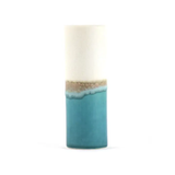 Vase Cylindre - Bleu & Blanc | Fleux | 2