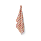 Serviette Vida - Carreaux Strawberry/Cream 50 x 70 cm | Fleux | 6