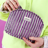 Trousse de Makeup - Stripe Purple | Fleux | 4
