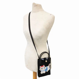 Sac bandoulière Téléphone Maille Poignées Caoutchouc - Noir | Fleux | 4