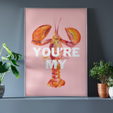 Affiche You're My Lobster - A3 | Fleux | 3