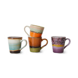 Set of 4 70's Retro Mugs | Fleux | 5