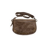 Sac Banane Cuir Suede Dion - Taupe | Fleux | 2