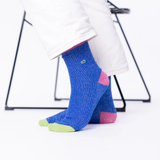 Chaussettes Coton Peigné Vintage - Bleu électrique | Fleux | 5