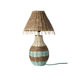 Lampe de Table - Rotin Rayures Brun Tall | Fleux | 5