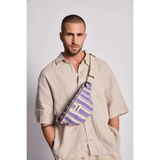 Sac Banane Olivia - Rayures Larges Violet | Fleux | 12