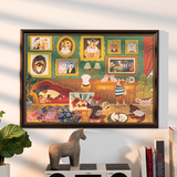Kit Maison Miniature DIY - Doggie Art Gallery | Fleux | 9