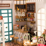 Kit DIY Maison Miniature Simon's Coffee | Fleux | 5