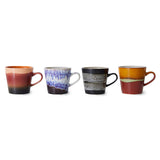 Set de 4 Tasses Americano 70's Friction en céramique | Fleux | 5