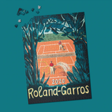 Puzzle Roland-Garros - Pierre SEINTURIER, 2020 - 1000 pièces - 49x68 cm | Fleux | 6