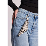 Porte-clés banane Côme - Zèbre écru | Fleux | 5