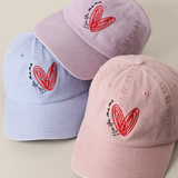 Casquette de baseball Brodée - I Love You Mama Bleu Saxo | Fleux | 4