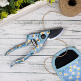 Sécateur avec pochette - Willow and Belle - Daisy Blue | Fleux | 8