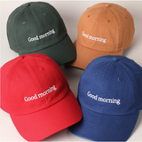 Casquette Baseball Brodée - Good Morning Bleu Royal | Fleux | 3