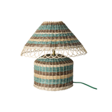 Lampe de Table - Rotin Rayures Brun Low | Fleux | 4
