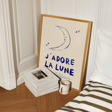 Affiche A3 J'adore La Lune | Fleux | 3
